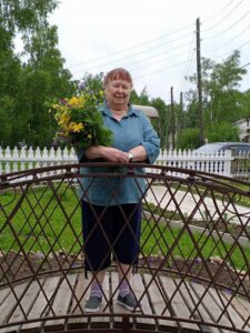 Фотосессия с летним букетом